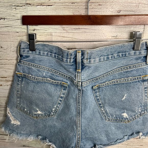 Agolde Parker Vintage Cut Off Short in Swapmeet Jean denim shorts size 25 - Picture 6 of 10